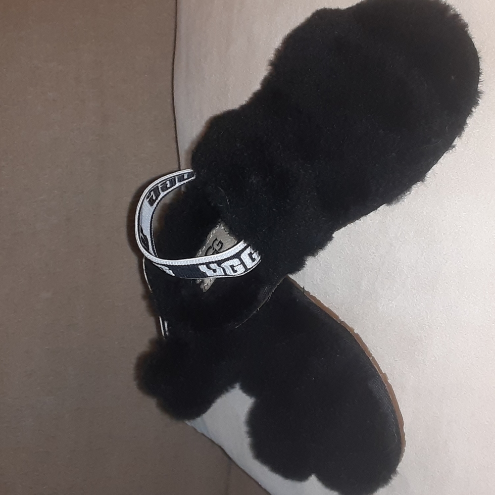 Ugg slip on fur slides nwot